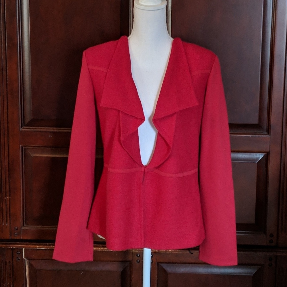 Chico's Wool Blend Drape Blazer Size Medium